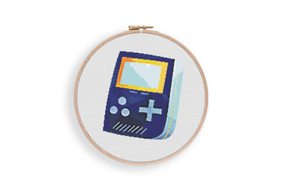 Gamer Cross Stitch Pattern, Instant Download PDF, Counted Cross Stitch, Cross Stitch Art, Embroidery Hoop, Boys Room Decor, Dinosaur Art